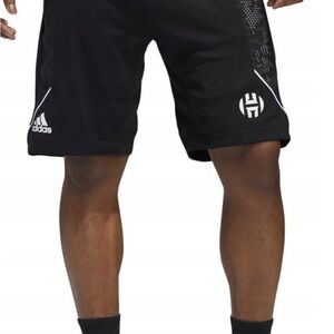 (SOLD) adidas Harden Logo Straight Basketball Shorts with Quick-Dry Technology
